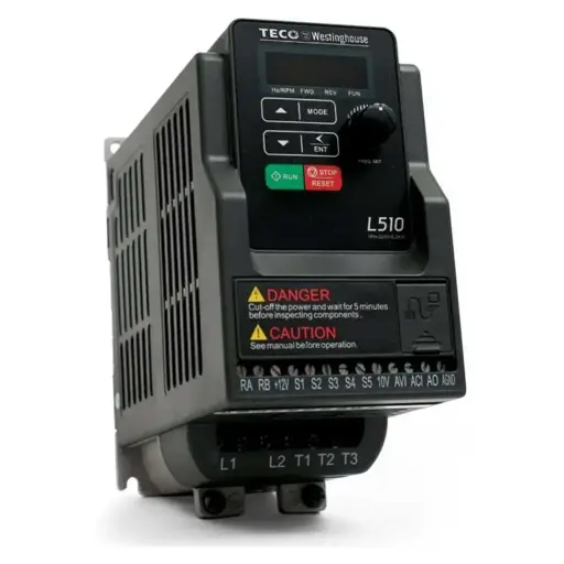 [L510-201-H1-U] L510-201-H1-U Variador de frecuencia Teco-Westinghouse, 01HP/0.75kW, 230V, IP20, Alimentación Monofásica, c/panel de control, L510.